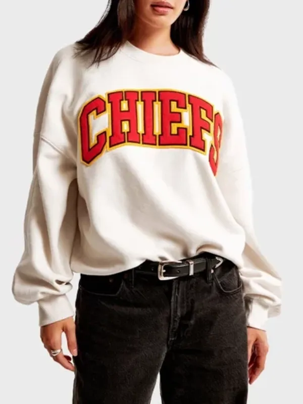 Kansas City Chiefs Graphic Oversized Crew Sweatshirt