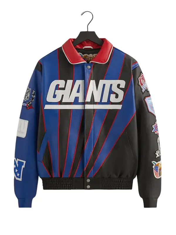 Kith & Jeff Hamilton Giants Leather Varsity Jacket