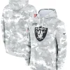 Las Vegas Raiders Arctic Camo Salute to Service Hoodie