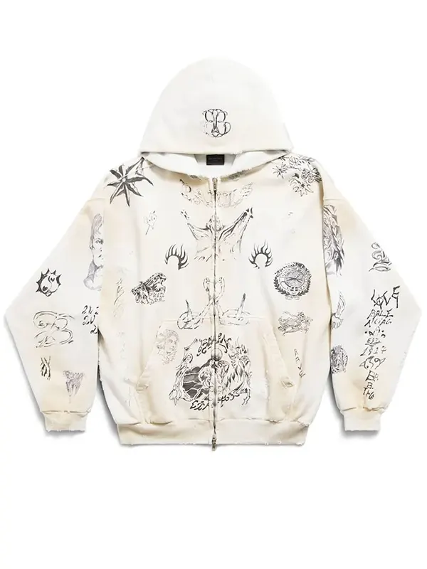 Mens TAT Zip-Up Hoodie