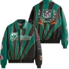 NFL Dolphins Leather Varsity Jacket