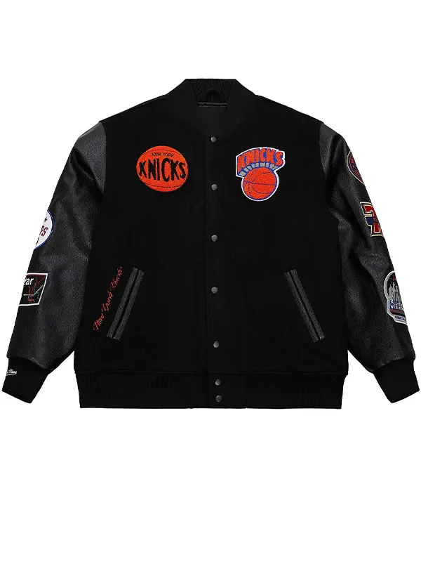 New York Knicks Black Varsity Jacket