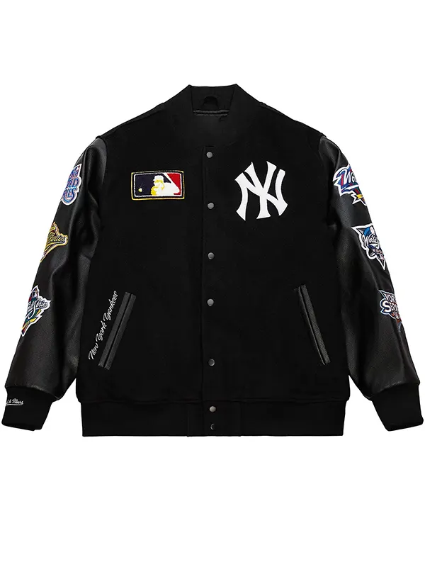 New York Yankees Black Varsity Jacket