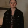 Only Murders in the Building S04 Selena Gomez Black Tweed Crop Jacket