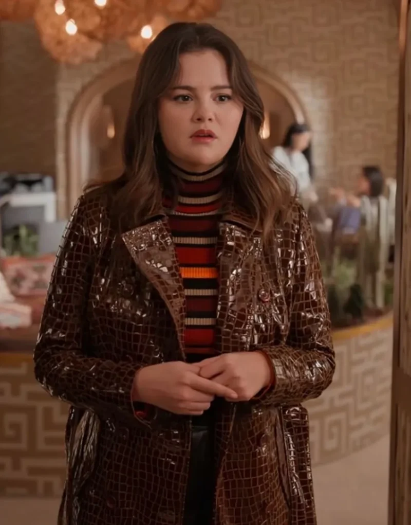 Only Murders in the Building S04 Selena Gomez Coat Brown