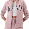 Pink Zip Through Hoodie