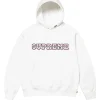 Supreme Collegiate Acronym Hoodie White