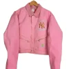 Vintage NY Yankees Crop Jacket Pink