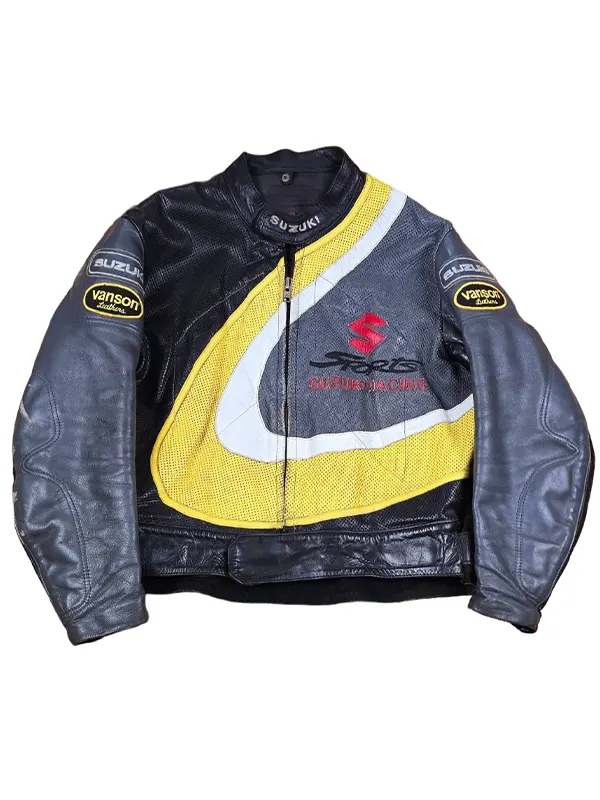 Vintage Vanson Suzuki Motorcycle Jacket