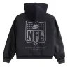 Abercrombie NFL Winterized Hooded Bomber Jacket in Black