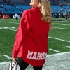 Brittany Mahomes Oversized Custom Red Jacket