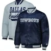 Dallas Cowboys Starter Reversible Satin Full-Snap Jacket