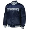 Dallas Cowboys Starter Reversible Satin Full-Snap Jacket Blue