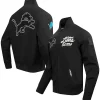 Eminem Detroit Lions Paint The City Twill Full-Zip Black Jacket