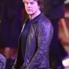 Ethan Hunt Mission Impossible The Final Reckoning Tom Cruise Black Leather Jacket