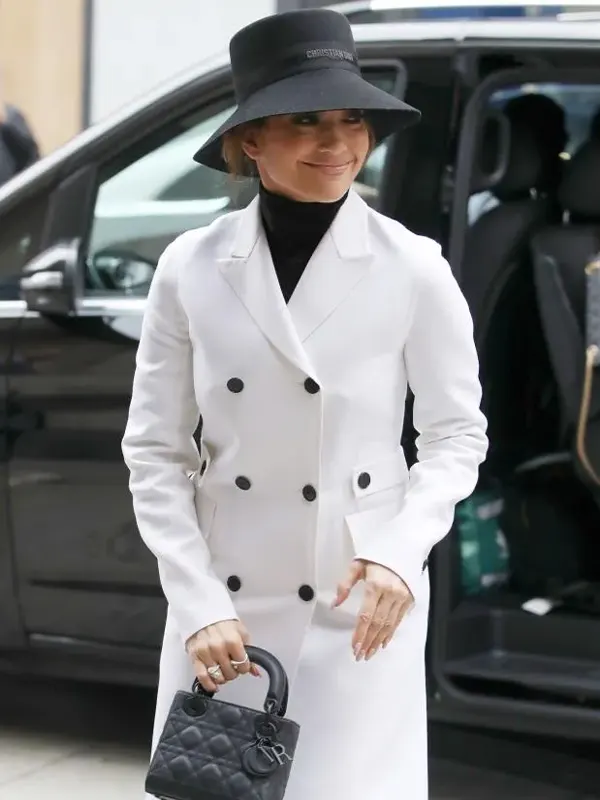 Jennifer Lopez White Coat