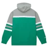 Kelly Green Philadelphia Eagles Head Coach Grey Pullover Hoodie