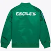 Kelly Green Philadelphia Eagles Lightweight Satin Vintage Logo Full-Zip Bomber Jacket