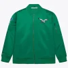 Kelly Green Philadelphia Eagles Satin Bomber Jacket