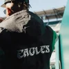 Kelly Green Philadelphia Eagles Starter Jacket Black