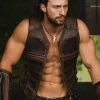 Kraven the Hunter 2024 Aaron Taylor-Johnson Leather Vest