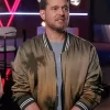 Michael Bublé Palm Tree Print Bomber Jacket