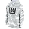 New York Giants Arctic Camo Salute to Service Hoodie Grey