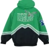 Philadelphia Eagles Throw It Back NFL Jacket Green & Black