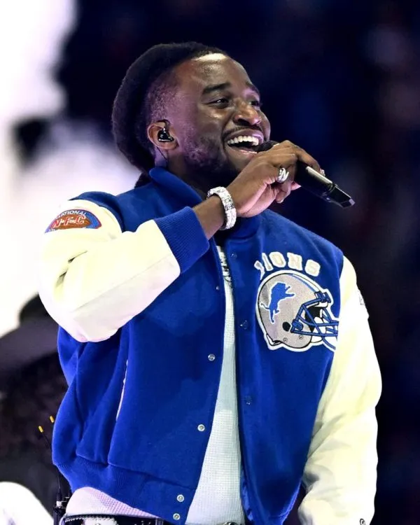 Shaboozey Thanksgiving Halftime Show Lions Jacket