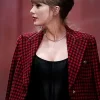 Taylor Swift Red Tweed Coat Blazer