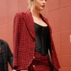 Taylor Swift Red Tweed Masculine Blazer Coat