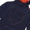 UNRL Crossover Hoodie Navy Blue