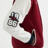 Arsenal Unisex Varsity Full-Snap Jacket Red