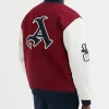 Arsenal Unisex Varsity Full-Snap Red Jacket