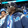 Flavor Flav Detroit Lions Blue Varsity Bomber Jacket