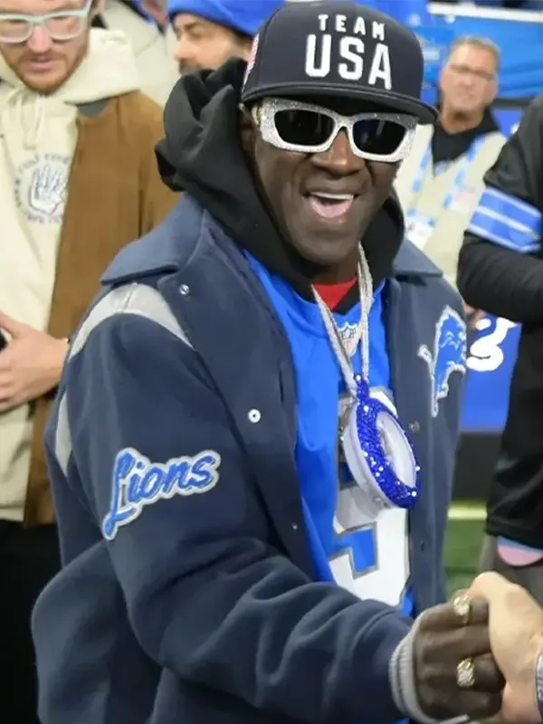 Flavor Flav Detroit Lions Varsity Bomber Jacket