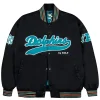 GOLF WANG NFL Miami Dolphins Satin Bomber Jacket