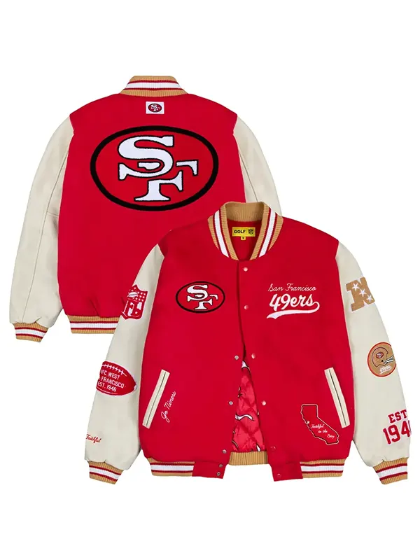 GOLF WANG x NFL San Francisco 49ers Letterman Jacket