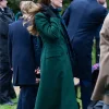 Kate Middleton 2024 Christmas Service Green Coat