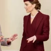 Kate Middleton Burgundy Coat