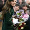 Kate Middleton Green Long Trench Coat