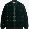 Kith Travis Kelce Green Green Velvet Bomber Jacket