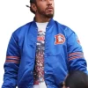 Lewis Hamilton Broncos Starter Varsity Jacket