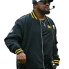 Mike Tomlin Steelers Bomber Jacket Black