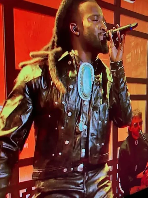 SNL Shaboozey Leather Jacket