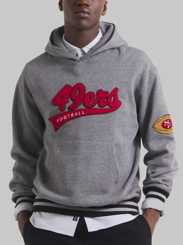 San Francisco 49ers x Todd Snyder Canadian Fleece Hoodie Grey