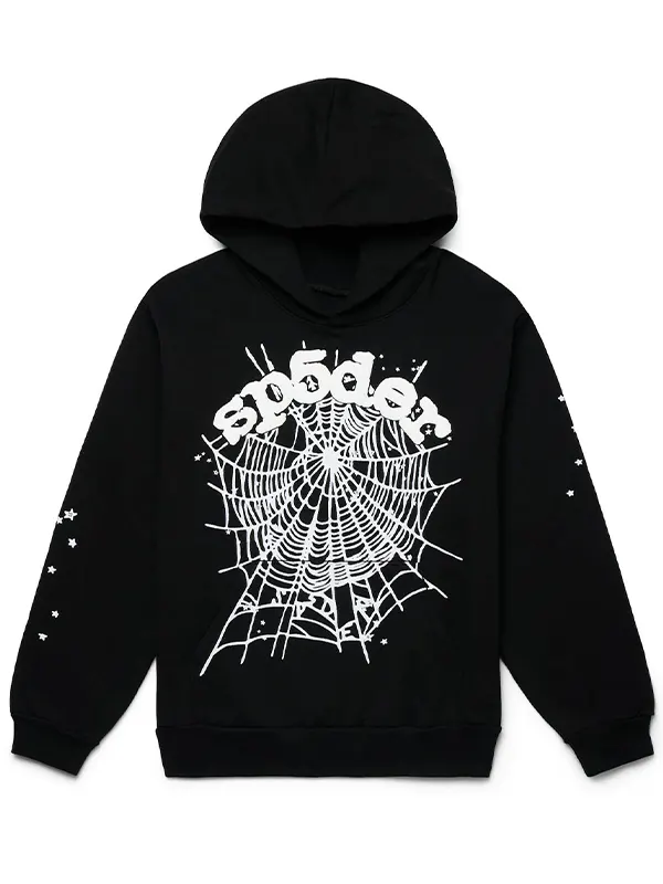 Sp5der OG Web Black Hoodie