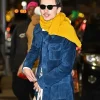 Timothée The Late Show with Stephen Colbert Suede Coat