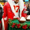 Travis Kelce Christmas Coat Red