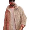 Travis Kelce MARNI Oat Shaggy Jacket